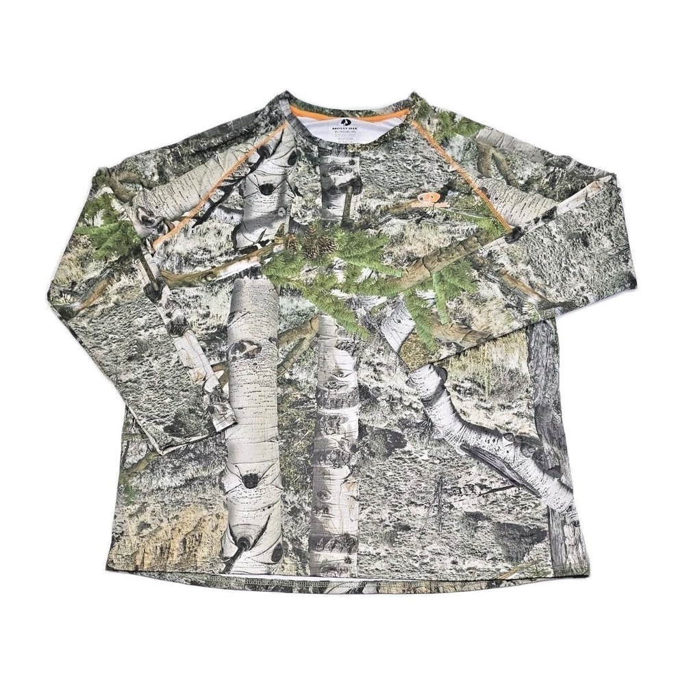 Mossy Oak Overwatch Shirt Mens XL Camo Long Sleeve Performance Moisture Wicking